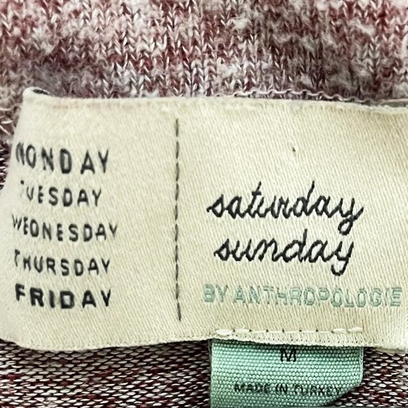 Saturday Sunday Anthropologie Medium Payton Brushed Fleece Waist Tie Swe… - Picture 4 of 6